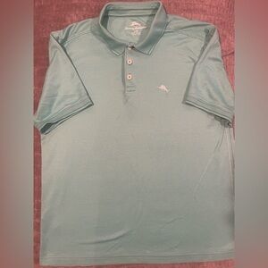 Tommy Bahama Enfielder 2.0 Polo Shirt Green/White Size Large